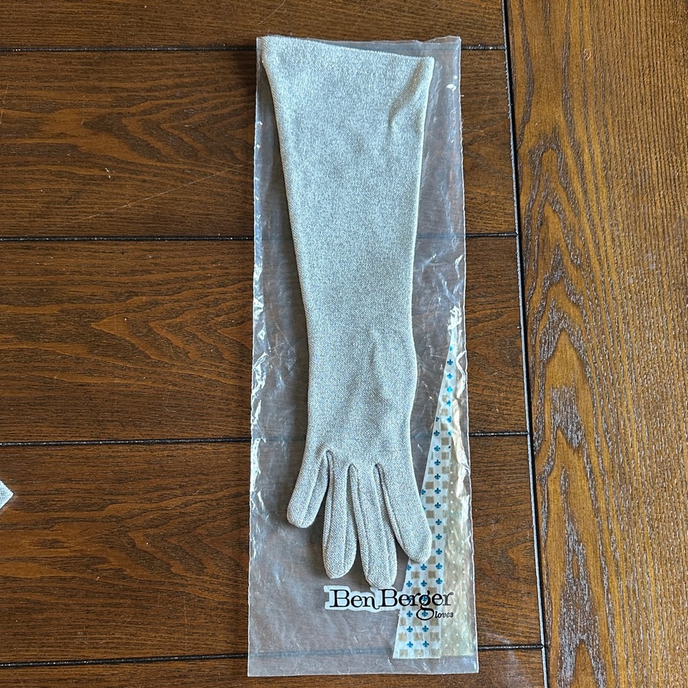 Ben Berger Silver Long Gloves